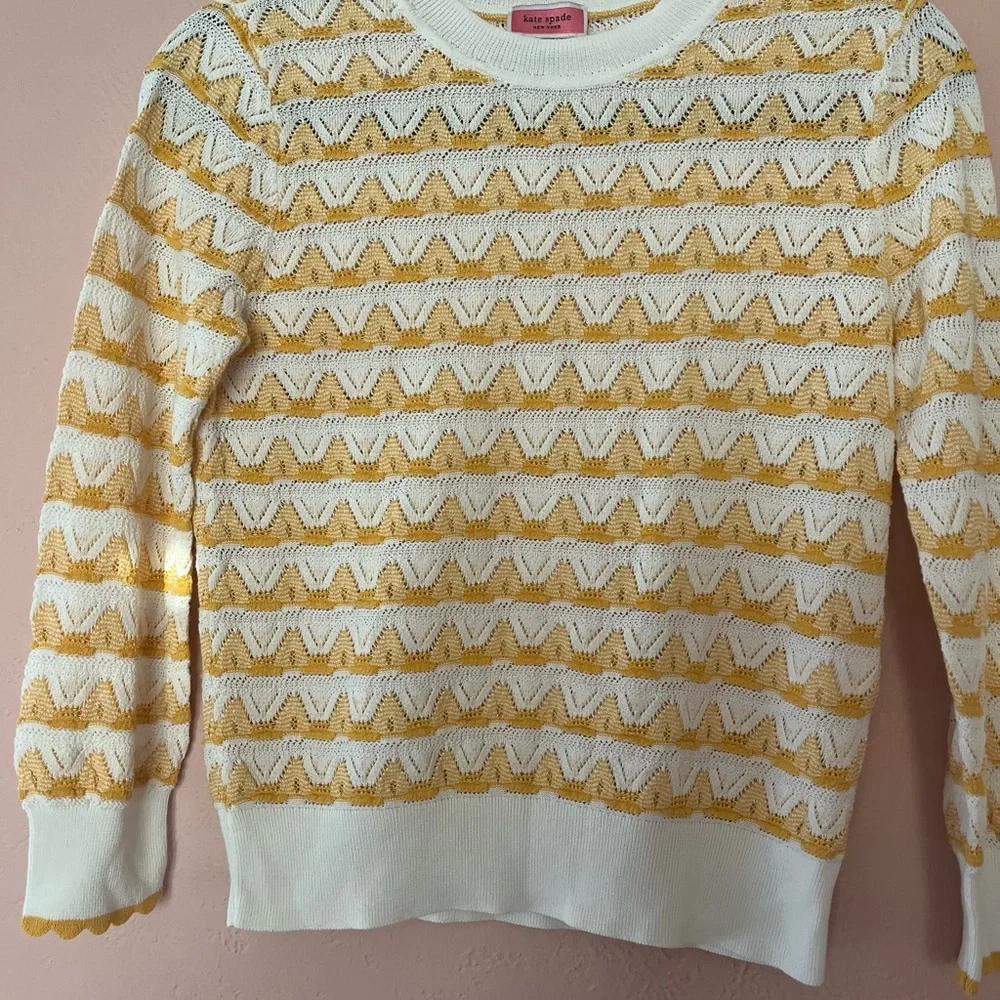 Striped Pointelle Sweater | Kate Spade New York